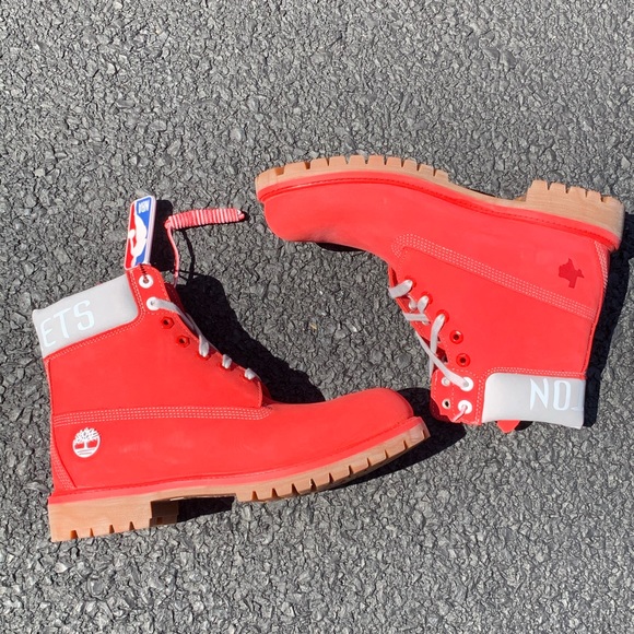 MEN'S TIMBERLAND X NBA HOUSTON ROCKETS BOOTS - Picture 2 of 10